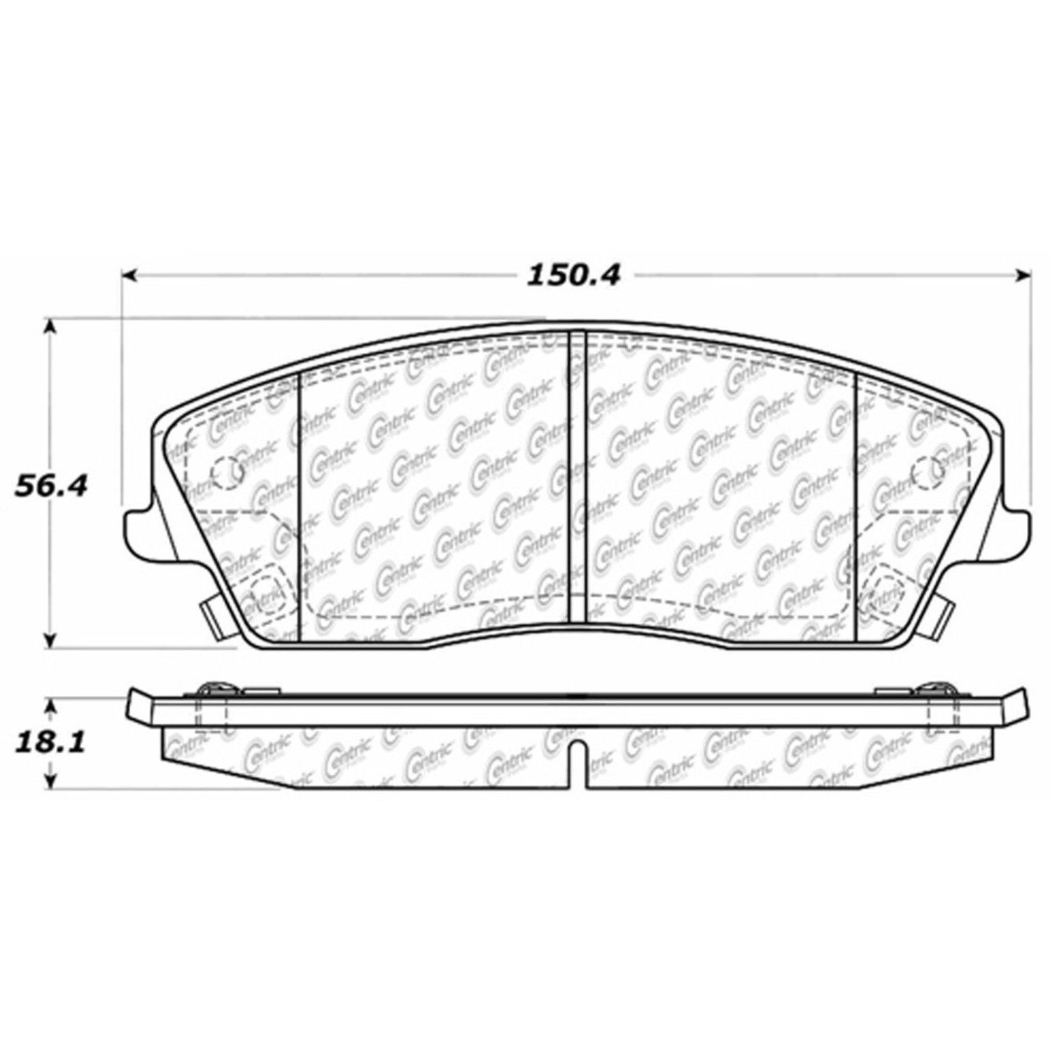2022, 2021, 2020, 2019, 2018, 2017, 2016, 2015, 2014, 2013, 2012, 2011, 2010, 2009 Dodge Challenger Disc Brake Pad Set