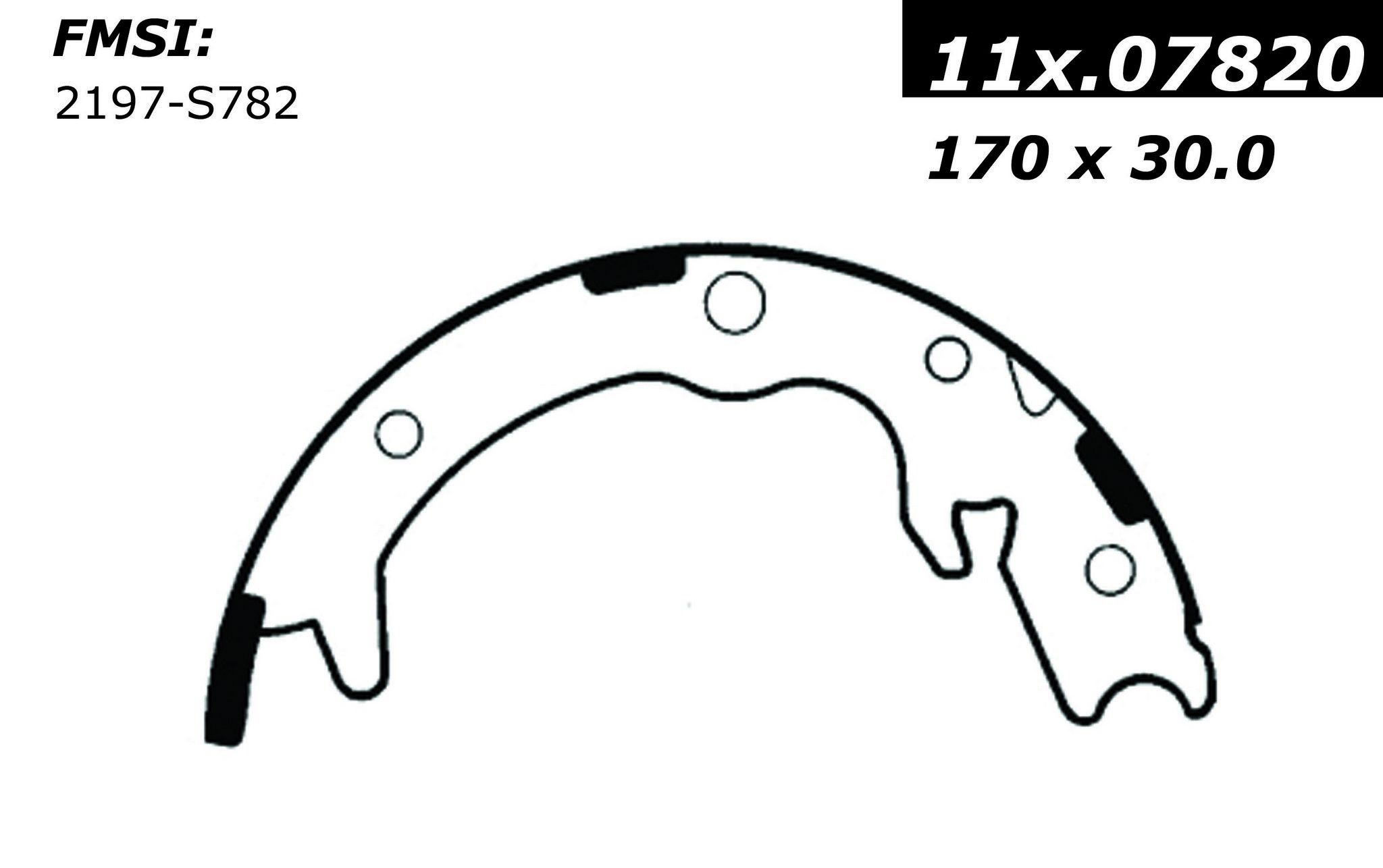 2011, 2010, 2009, 2008, 2007, 2006, 2005, 2004, 2003 Honda Element Parking Brake Shoe