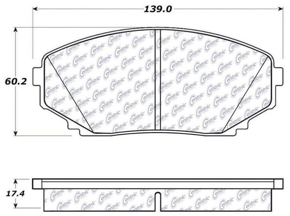 2015, 2014, 2013, 2012, 2011, 2010, 2009, 2008, 2007 Ford Edge Disc Brake Pad Set