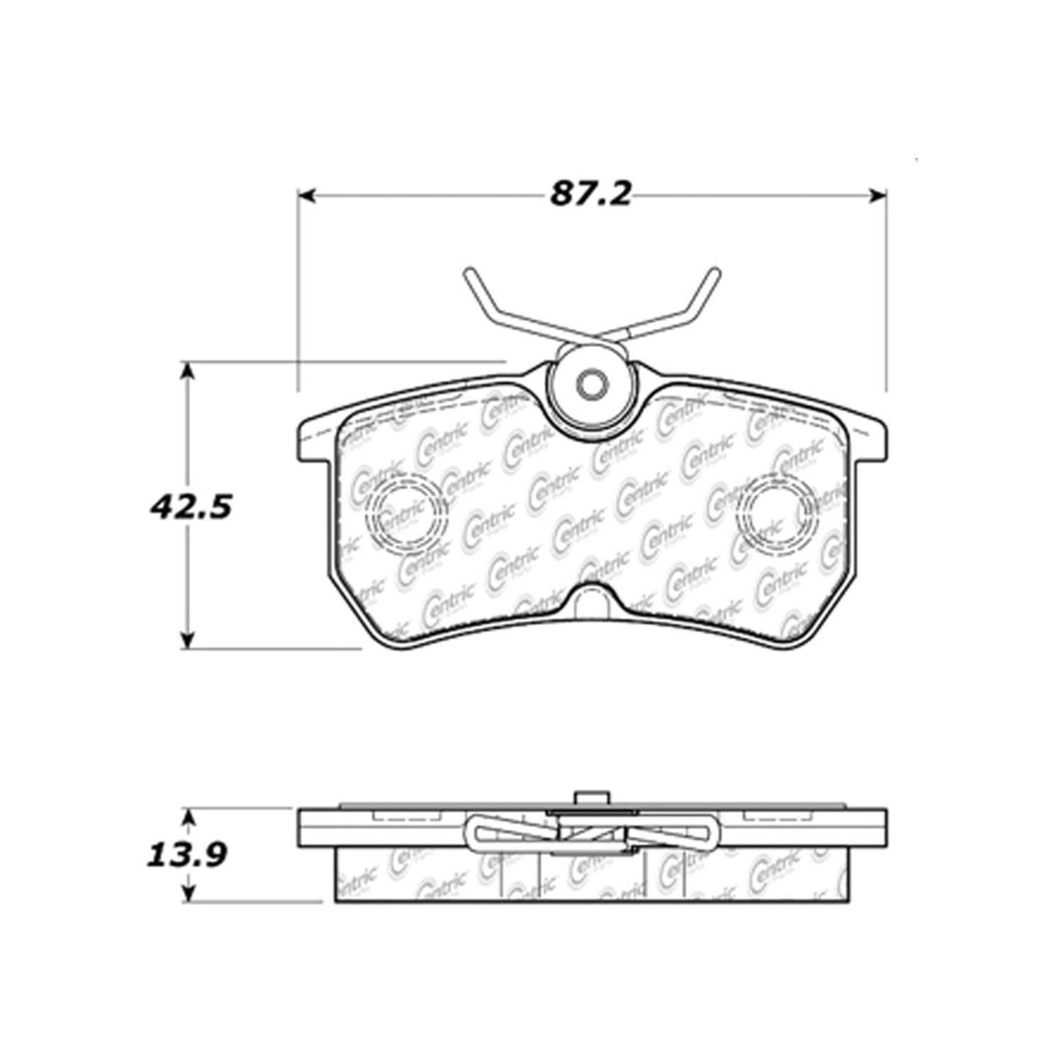 2007, 2006, 2005, 2004, 2003, 2002, 2001 Ford Focus Disc Brake Pad Set
