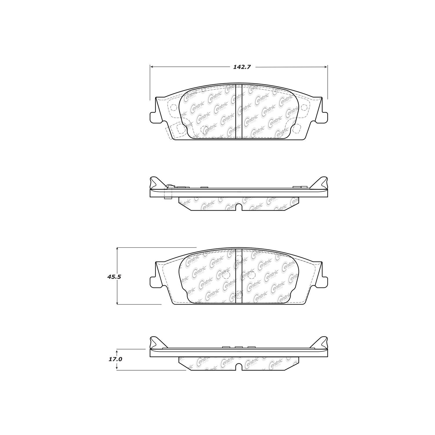 2014 GMC Sierra Disc Brake Pad Set