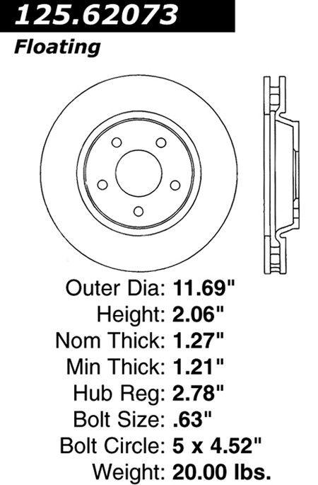 2005 Chevrolet Uplander Disc Brake Rotor