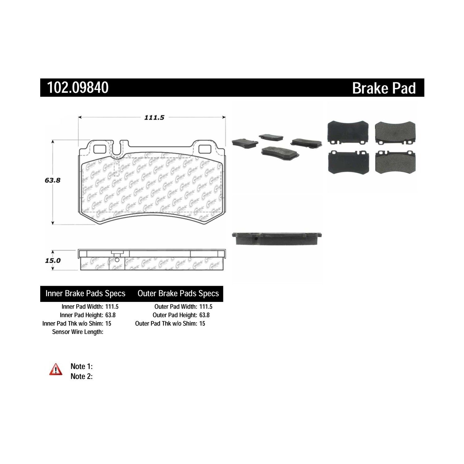 2006, 2005, 2004, 2003 Mercedes-Benz CL600 2003-2006 Mercedes-Benz CL55 AMG Disc Brake Pad Set