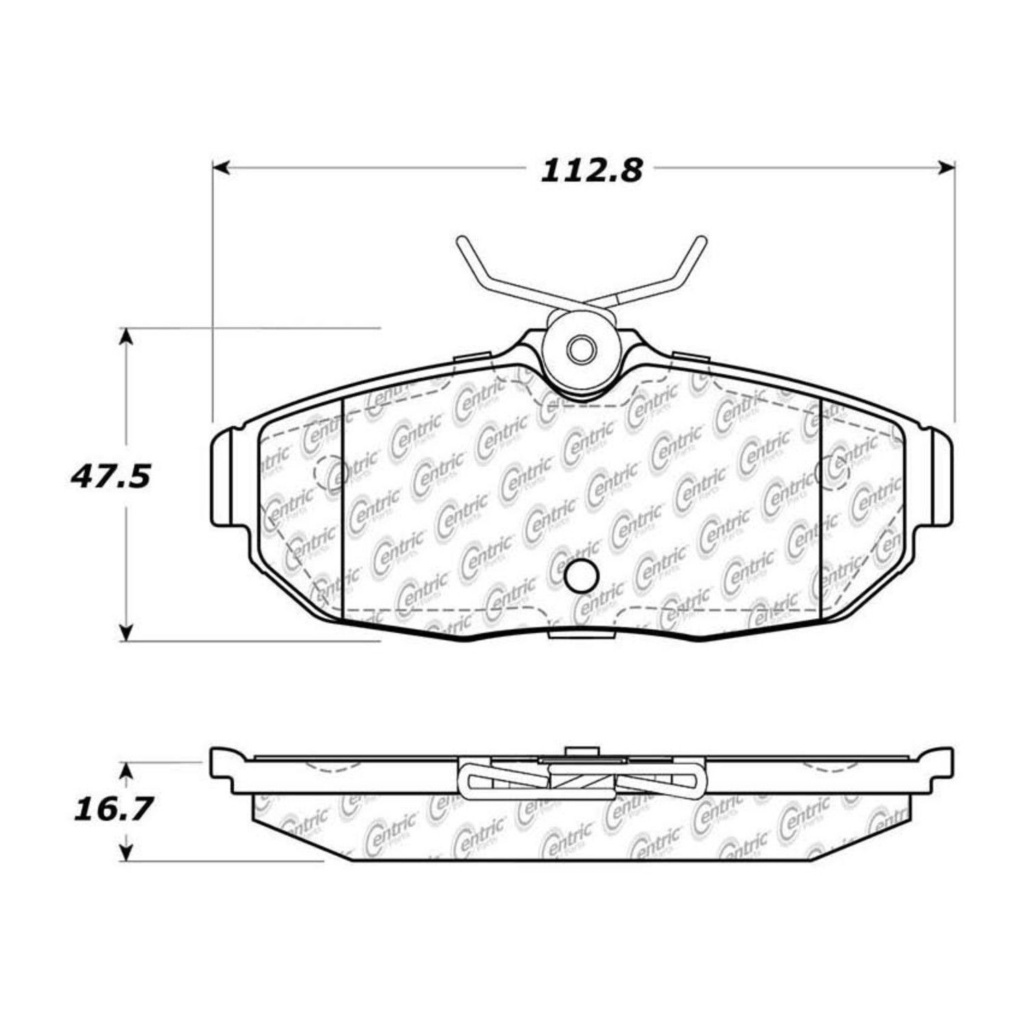 2011, 2010, 2009, 2008, 2007, 2006, 2005 Ford Mustang Disc Brake Pad Set