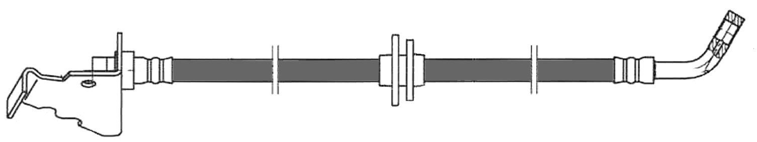 2017, 2016, 2015, 2014, 2013, 2012, 2011 Chevrolet Caprice Brake Hydraulic Hose