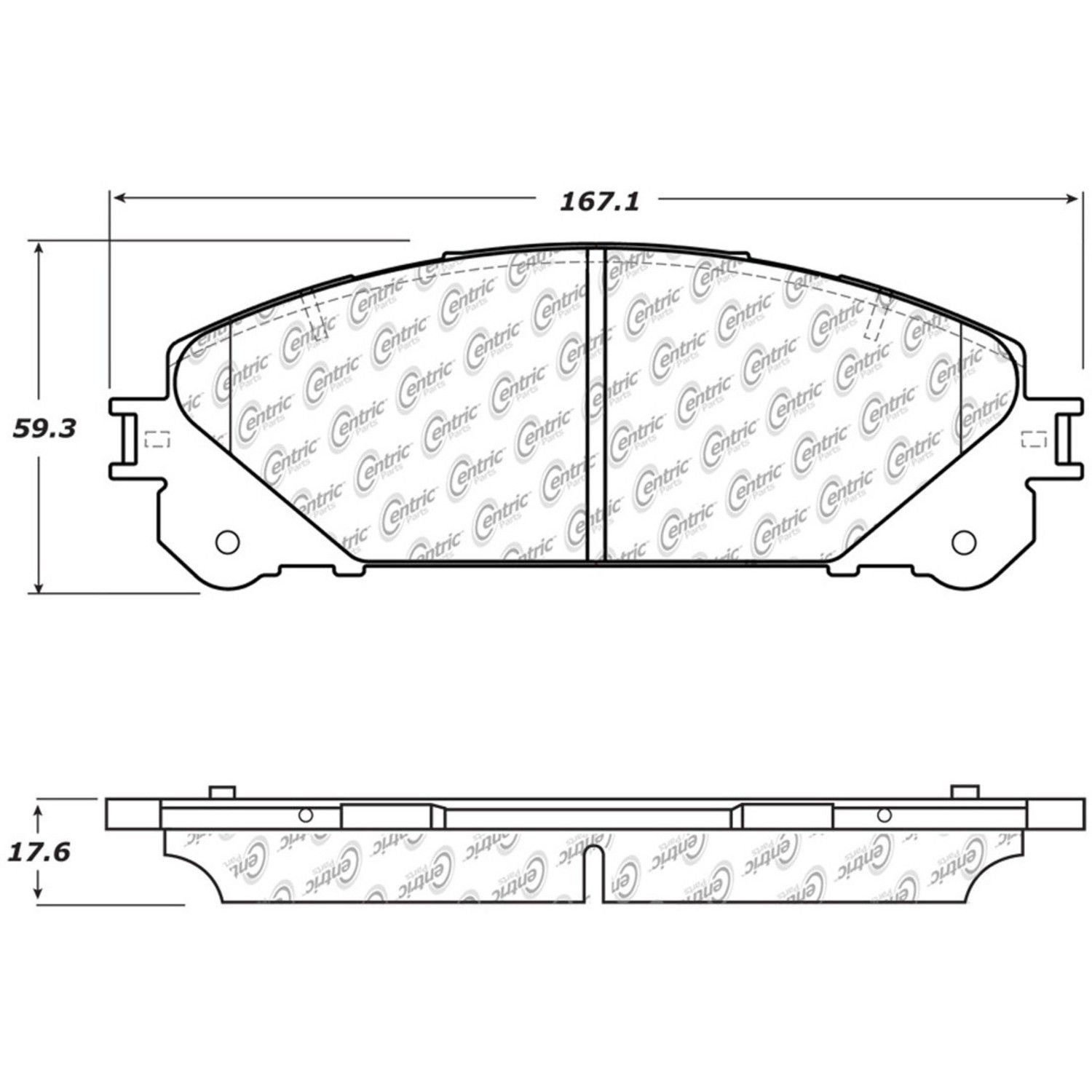2022, 2021, 2020, 2019, 2018, 2017, 2016, 2015, 2014, 2013, 2012, 2011, 2010 Lexus RX350 Disc Brake Pad Set