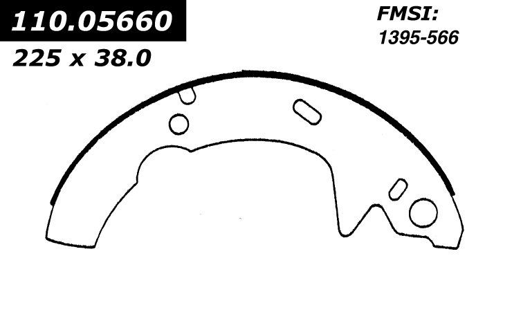1992, 1991, 1990, 1989, 1988, 1987, 1986 Ford Taurus Drum Brake Shoe