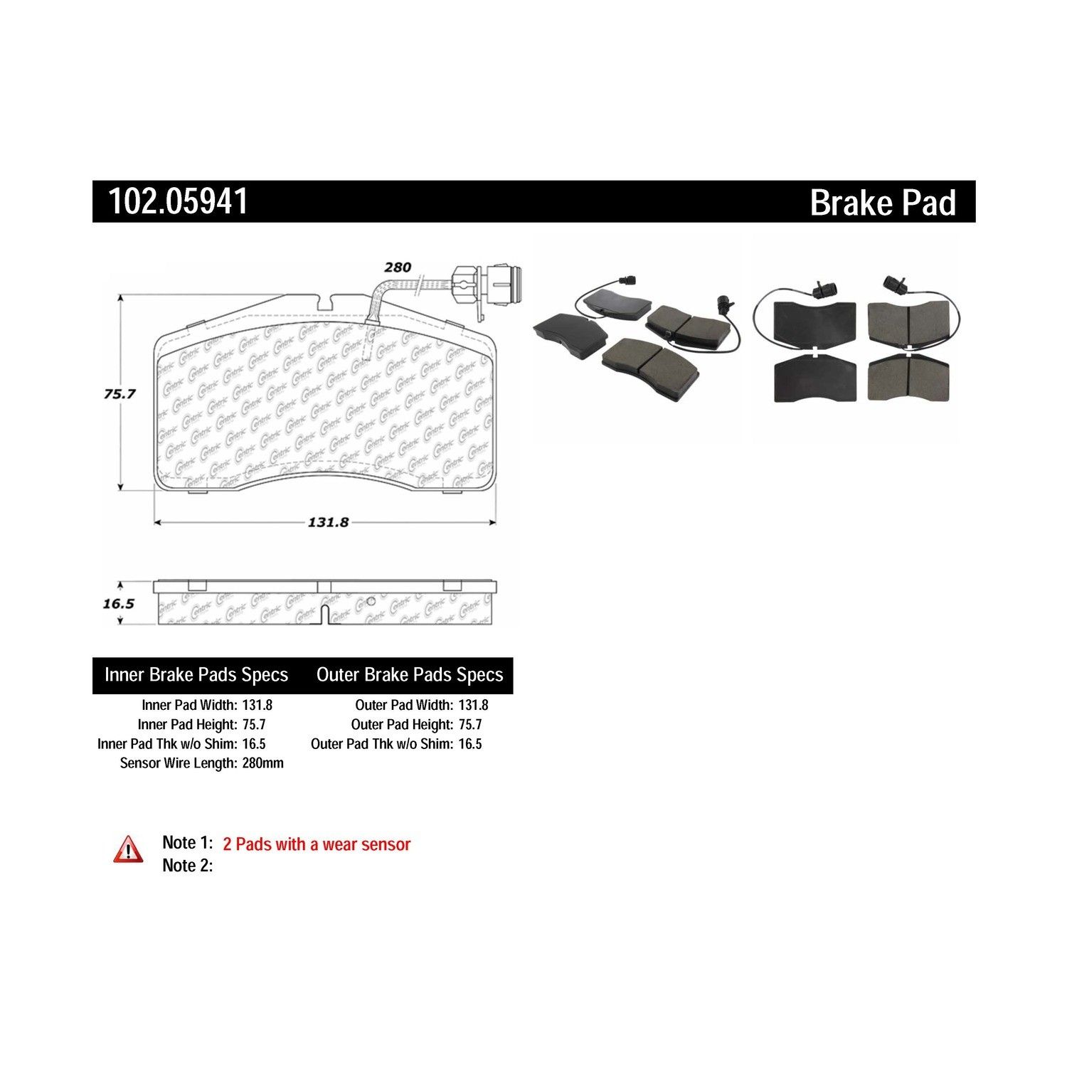 2003, 2002, 2001 Audi S8 Disc Brake Pad Set