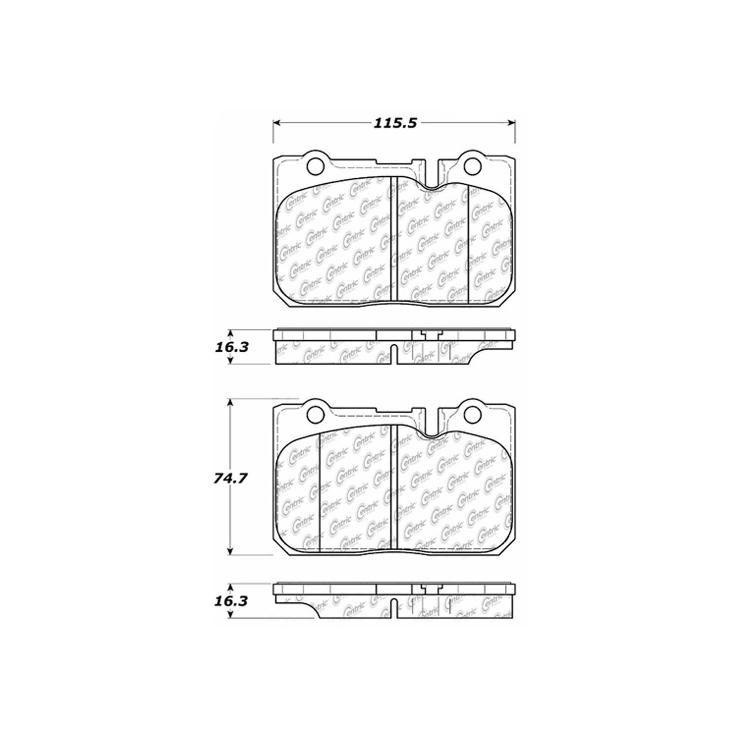 2000, 1999, 1998, 1997, 1996, 1995 Lexus LS400 Disc Brake Pad Set