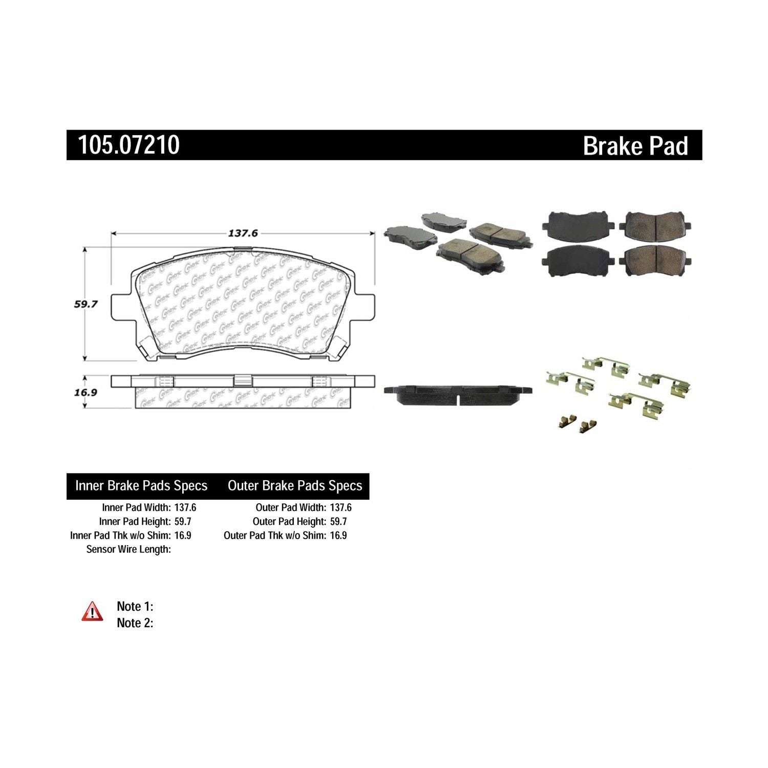 2002, 2001, 2000 Subaru Outback Disc Brake Pad Set