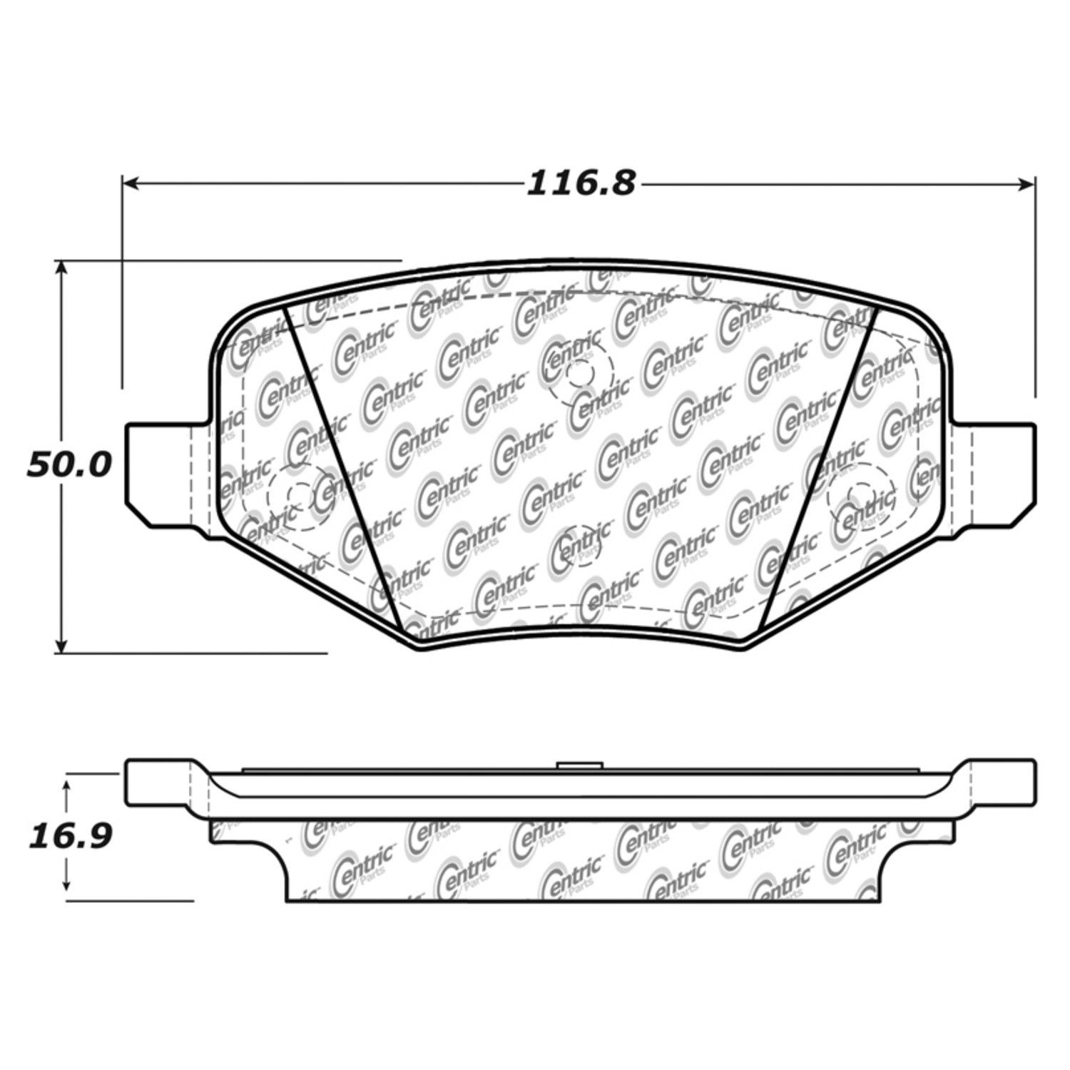 2019, 2018, 2017, 2016, 2015, 2014, 2013, 2012, 2011 Ford Explorer Disc Brake Pad Set