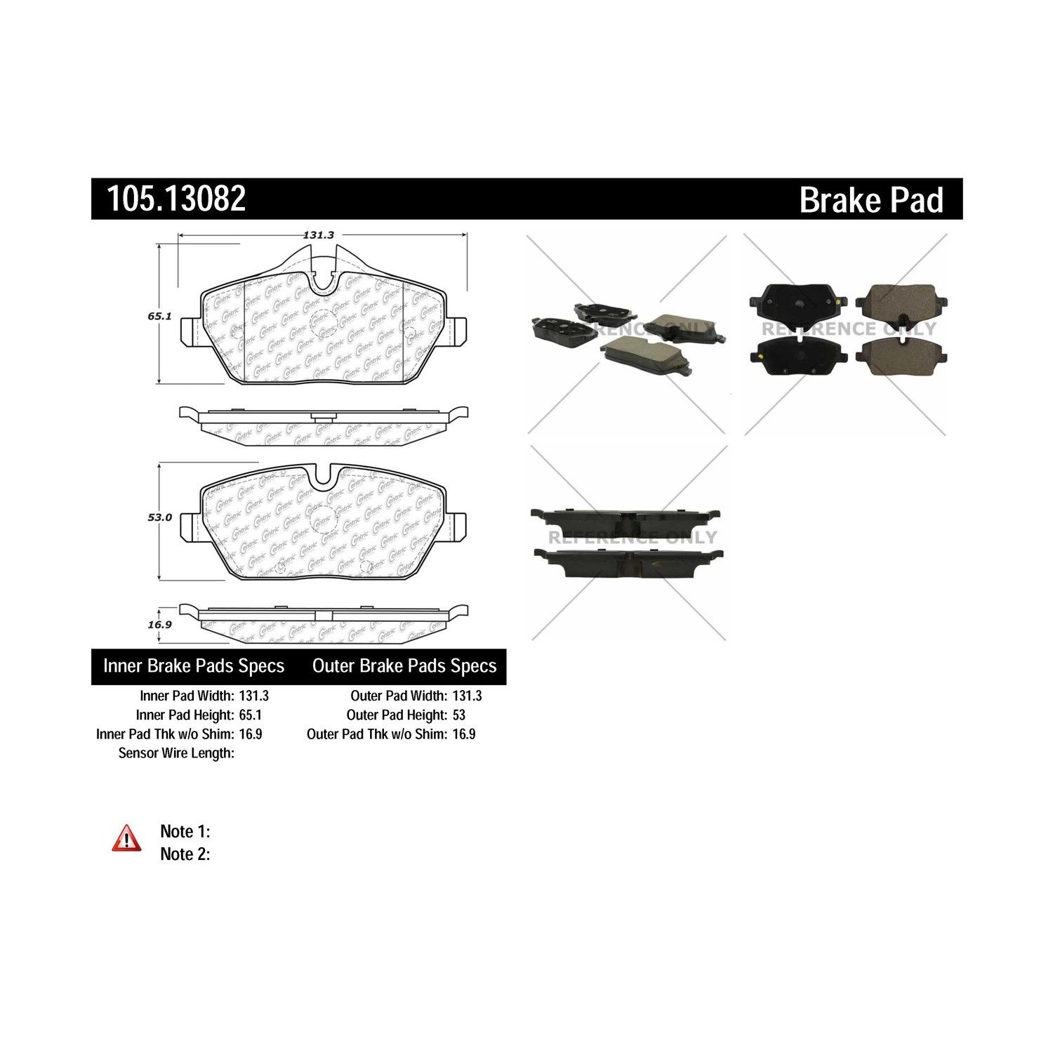 2019, 2018, 2017, 2016, 2015, 2014 Mini Cooper Disc Brake Pad Set