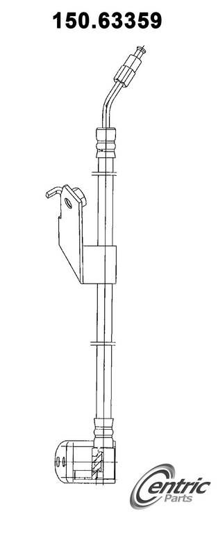 2005, 2004, 2003, 2002, 2001, 2000 Dodge Neon Brake Hydraulic Hose