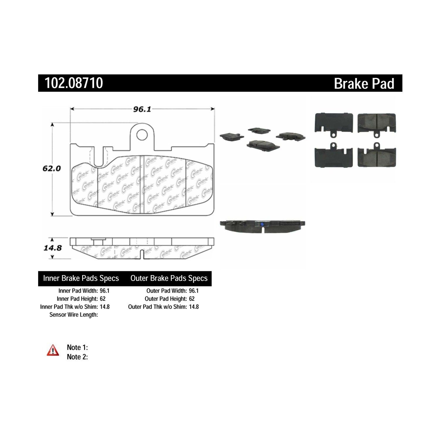 2006, 2005, 2004, 2003, 2002, 2001 Lexus LS430 Disc Brake Pad Set