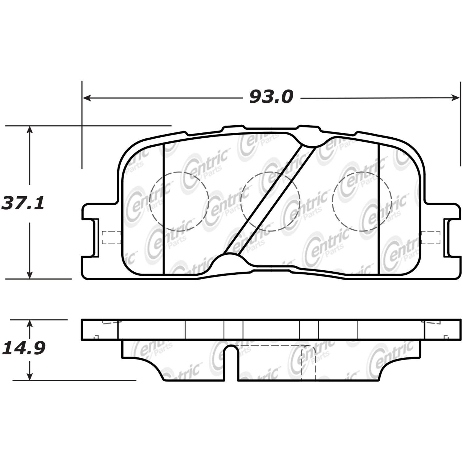 2003, 2002, 2001 Toyota Highlander Disc Brake Pad Set