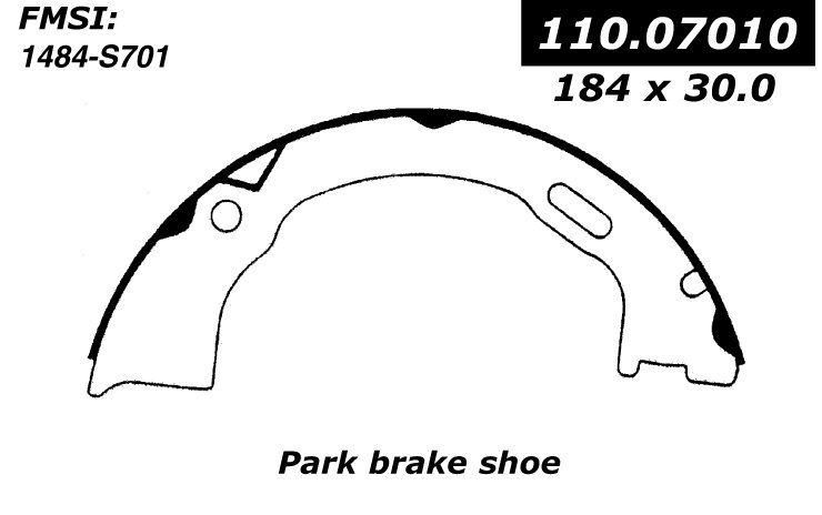 2001, 2000, 1999, 1998, 1997, 1996, 1995 Ford Explorer Parking Brake Shoe