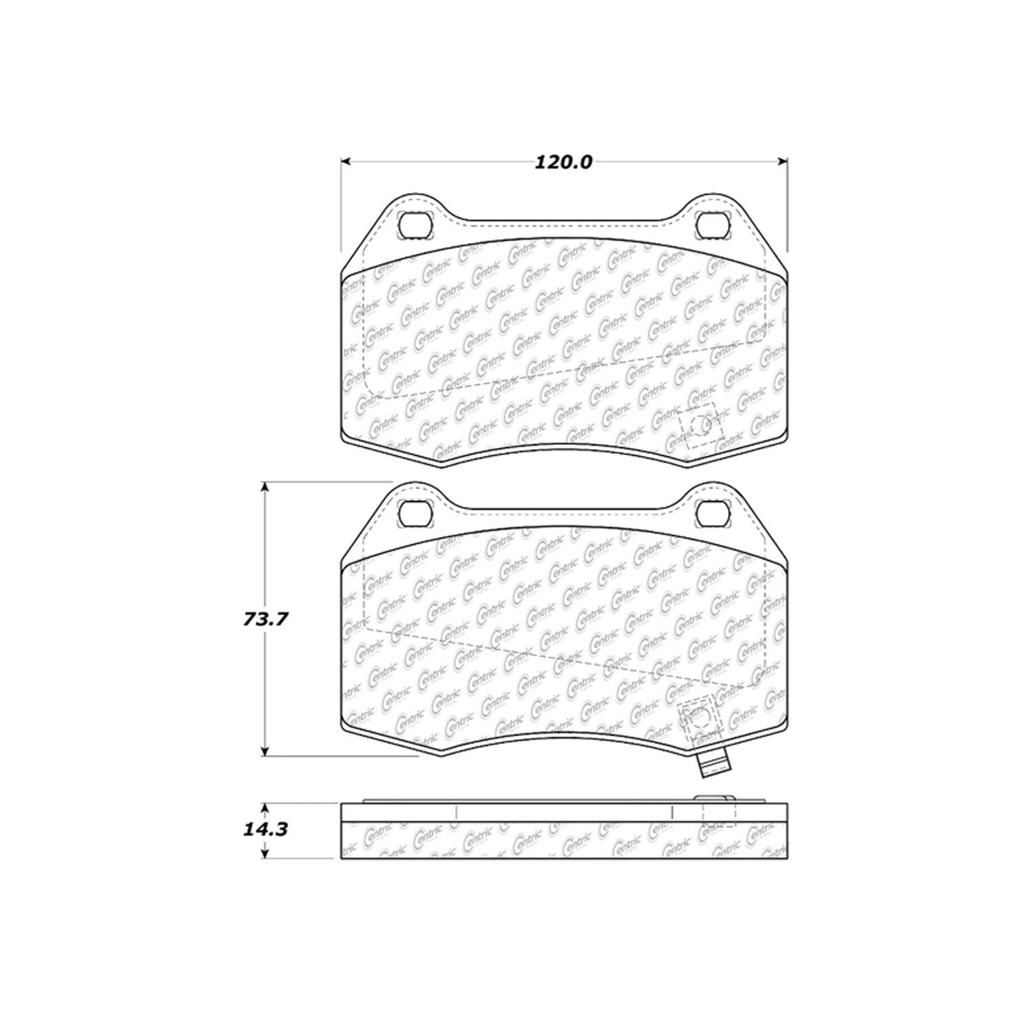 2004, 2003 INFINITI G35 Disc Brake Pad Set