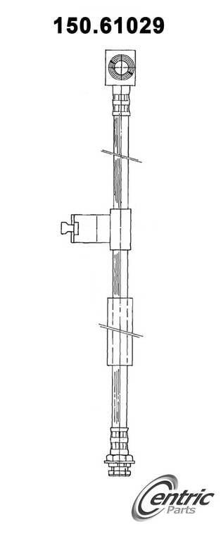 1988, 1987, 1986, 1985, 1984, 1983 Ford EXP Brake Hydraulic Hose