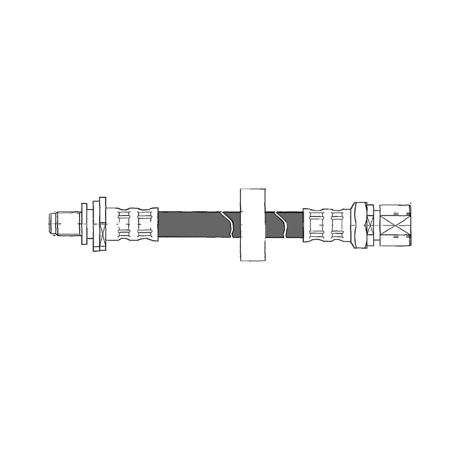 1998, 1997, 1996, 1995, 1994 Saab 900 Brake Hydraulic Hose
