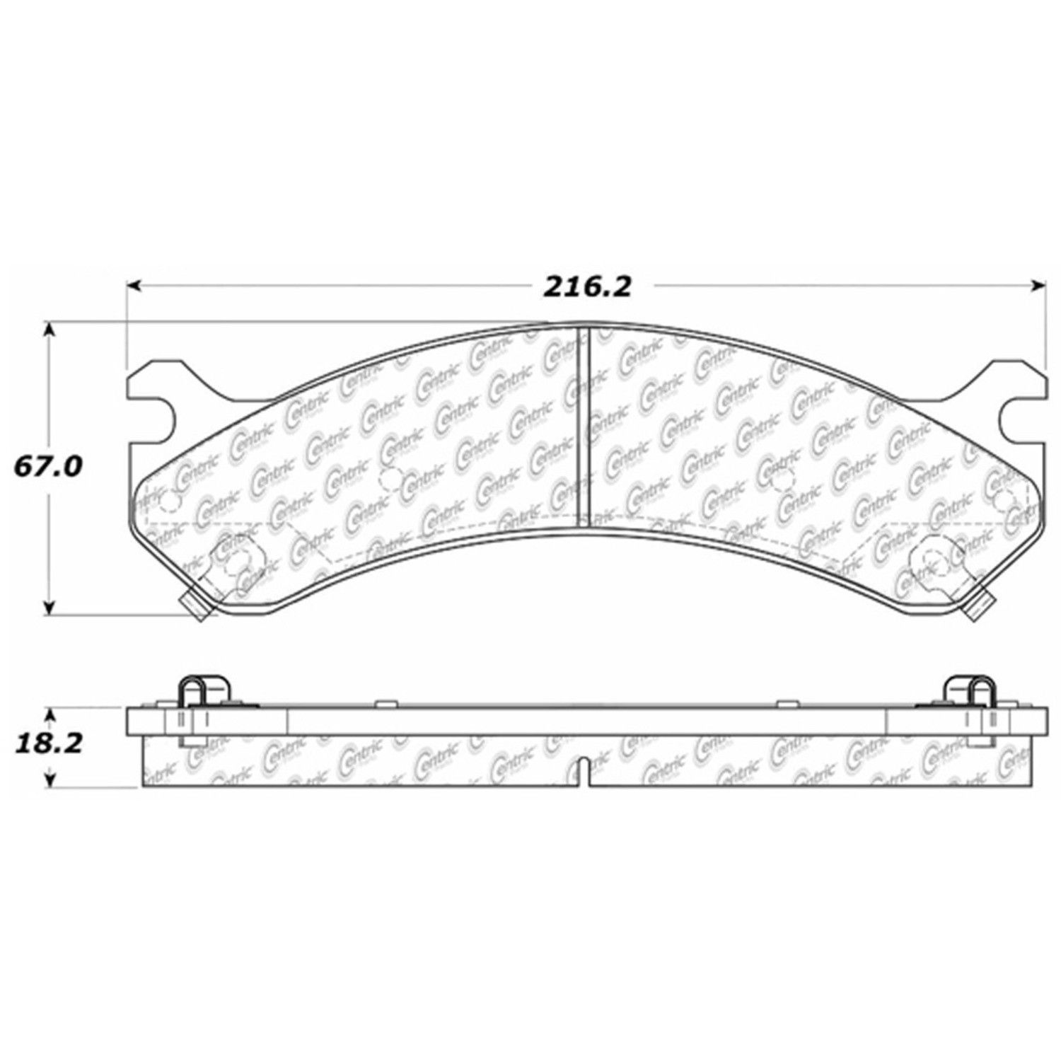 2009, 2008, 2007, 2006, 2005, 2004, 2003 Hummer H2 Disc Brake Pad Set