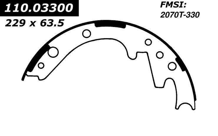 1972, 1971, 1970 Plymouth Duster Rebel Drum Brake Shoe