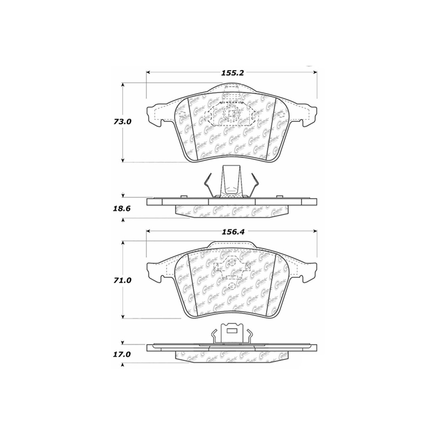2010 Ford Focus Disc Brake Pad Set