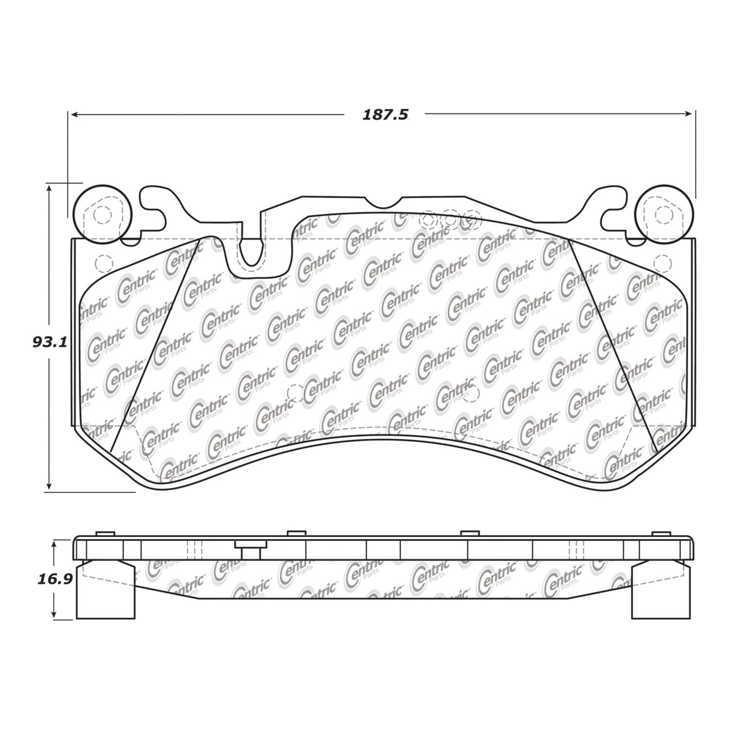 2010, 2009, 2008 Mercedes-Benz SL600 2008-2010 Mercedes-Benz SL600 Disc Brake Pad Set