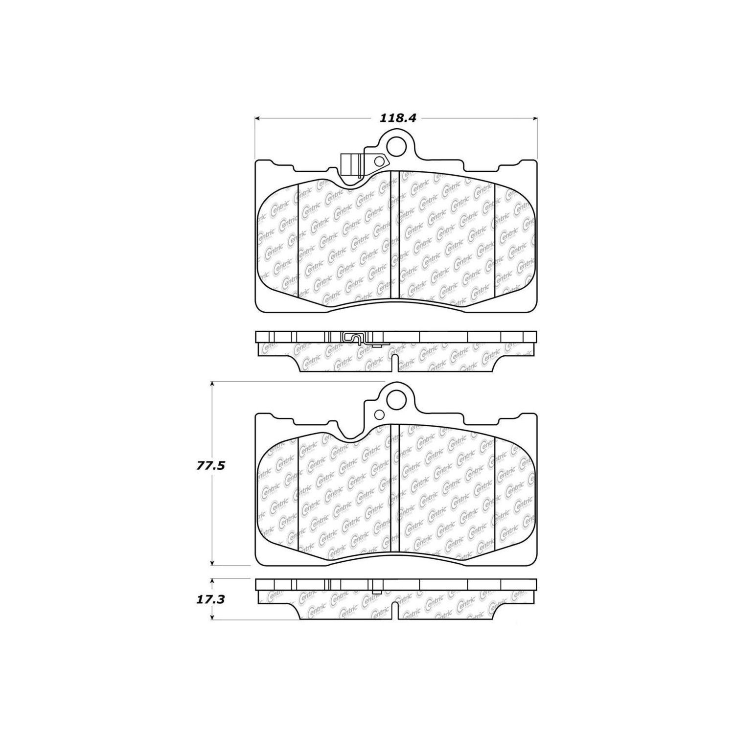 2007, 2006 Lexus GS430 Disc Brake Pad Set