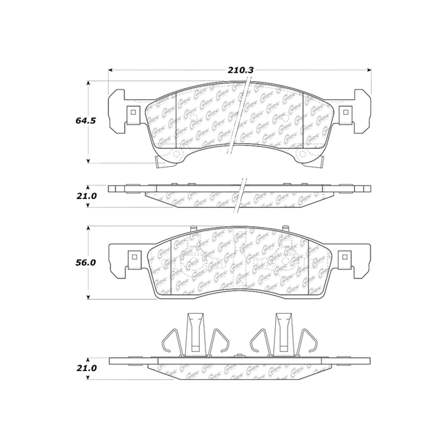 2006, 2005, 2004, 2003, 2002 Ford Expedition Disc Brake Pad Set