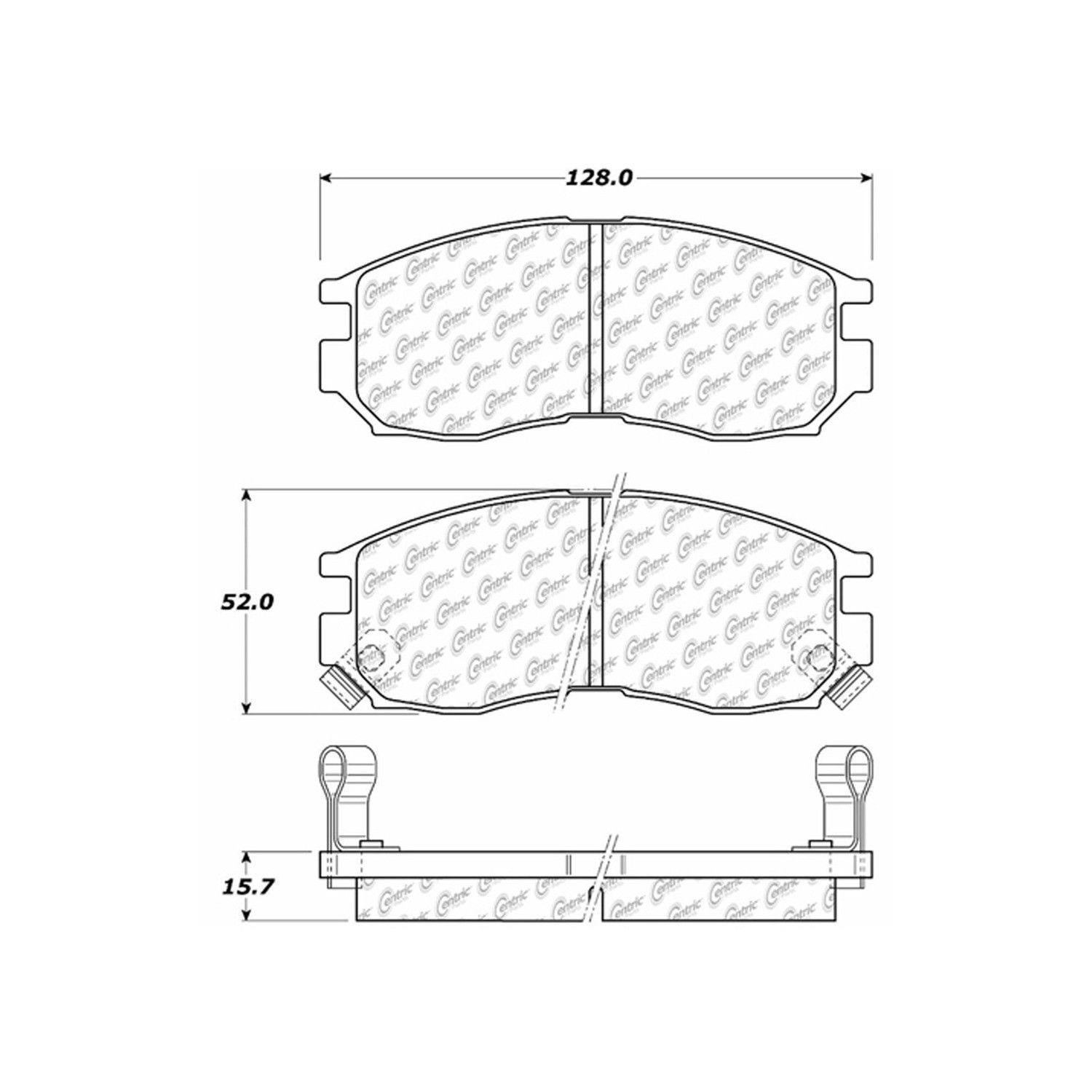 1995, 1994, 1993, 1992 Eagle Summit Disc Brake Pad Set