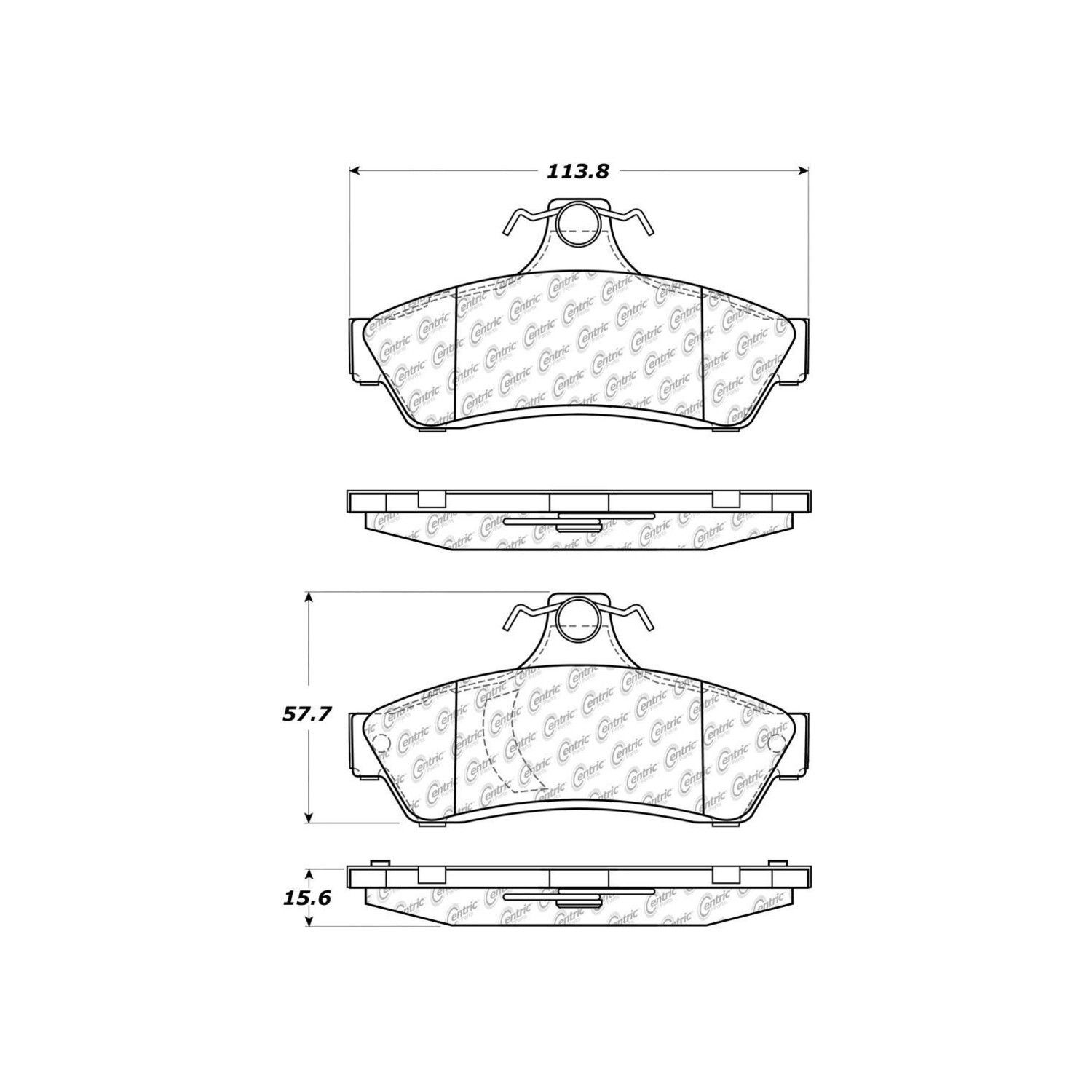 2006, 2005 Pontiac GTO Disc Brake Pad Set