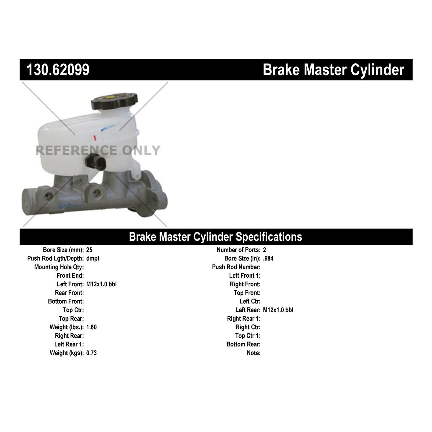 Buick LeSabre Brake Master Cylinder Replacement (Cardone, Centric