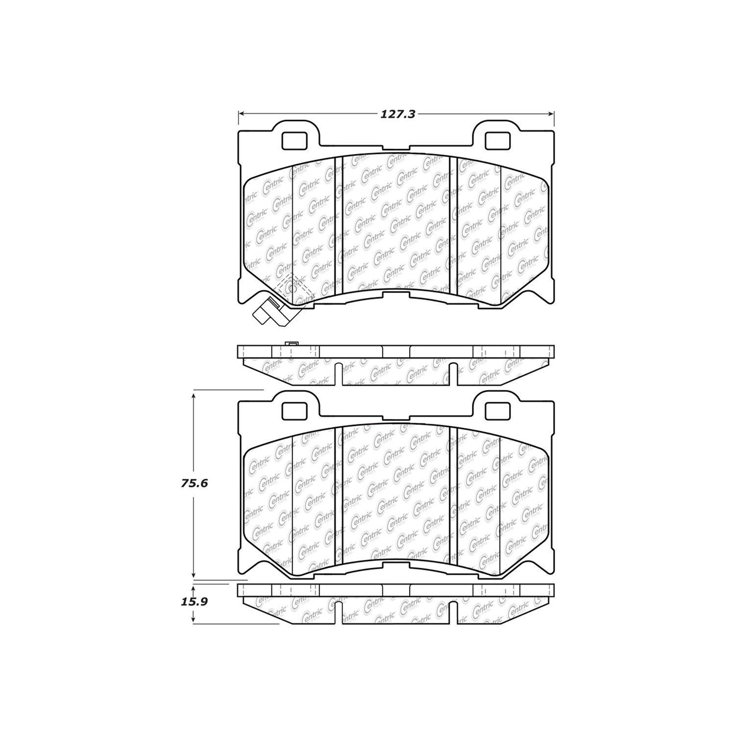 2013, 2012, 2011 INFINITI M37 Disc Brake Pad Set
