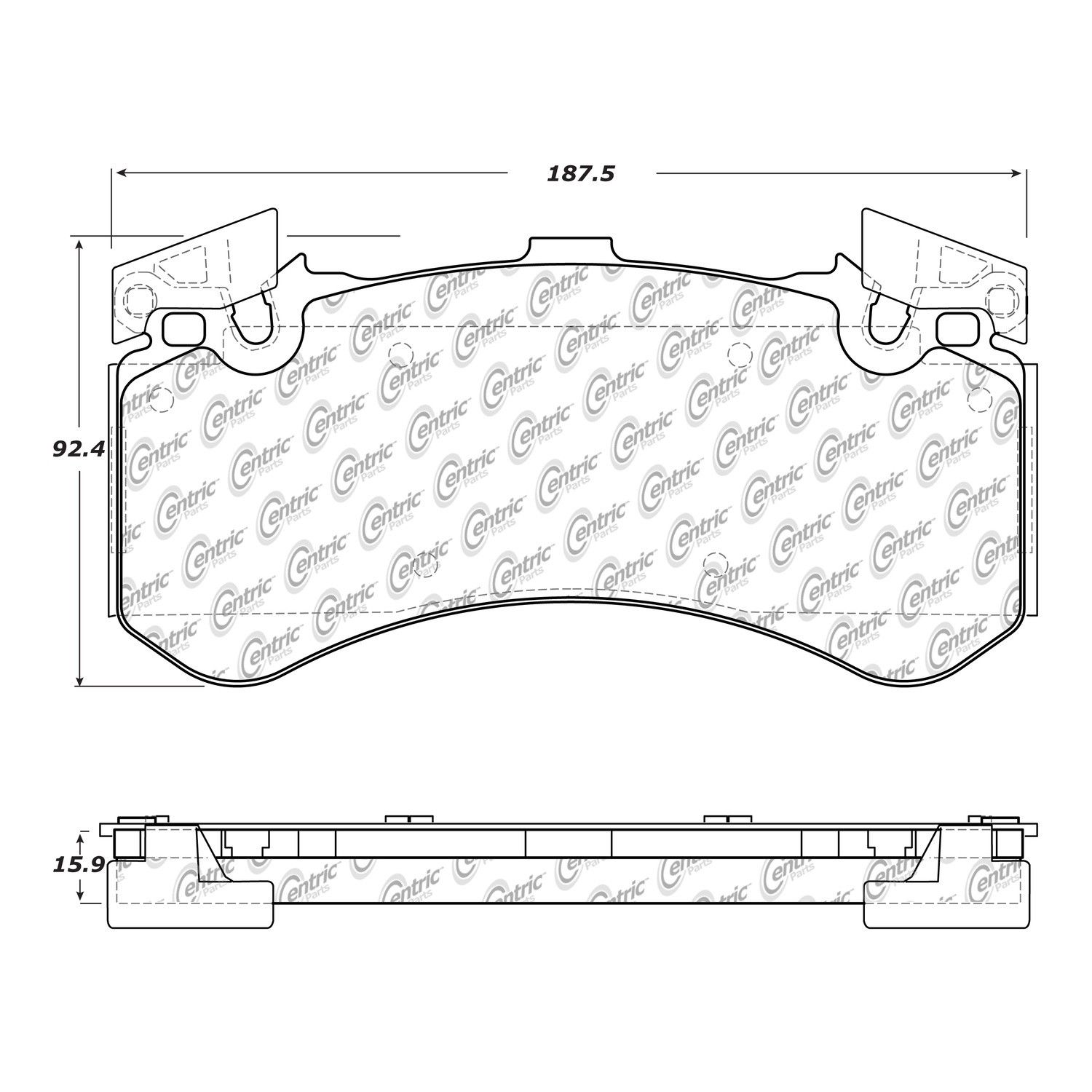 2017, 2016, 2015, 2014, 2013 Audi S7 Quattro Disc Brake Pad Set