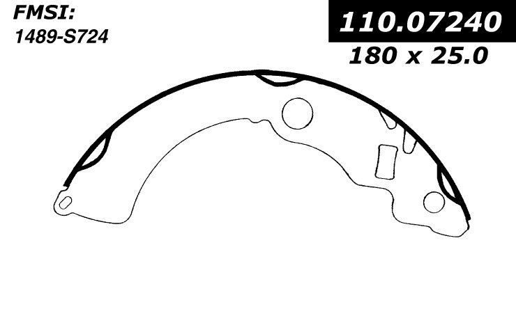 2001, 2000, 1999, 1998, 1997 Suzuki Swift Drum Brake Shoe