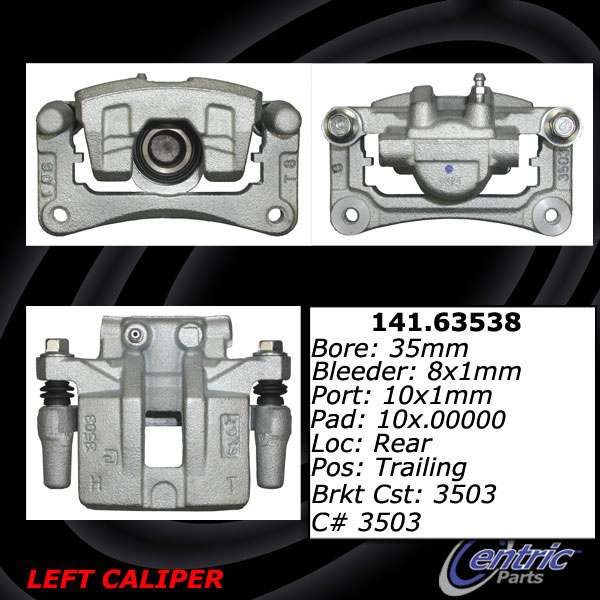 2017, 2016, 2015, 2014, 2013, 2012, 2011, 2010, 2009 Jeep Compass Disc Brake Caliper