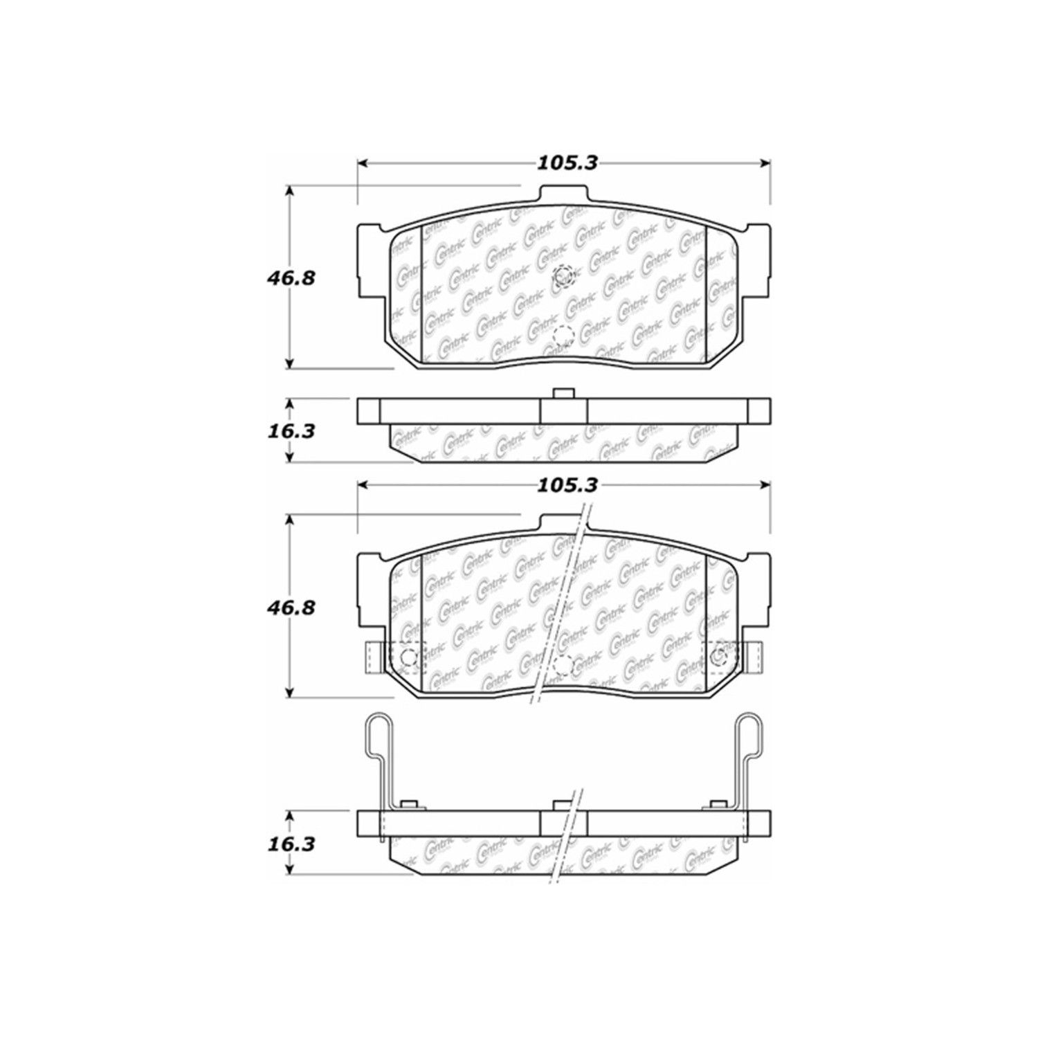 2000, 1999, 1998, 1997, 1996, 1995, 1994, 1993, 1992, 1991 Nissan Maxima Disc Brake Pad Set