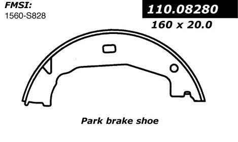 2003-2008 BMW 128i Parking Brake Shoe Centric