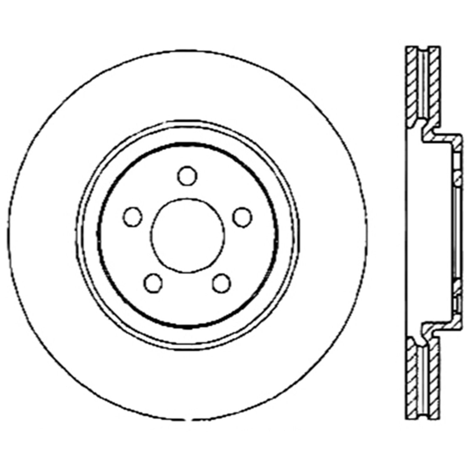 2012, 2011, 2010, 2009, 2008, 2007, 2006, 2005, 2004 Volvo S40 Disc Brake Rotor