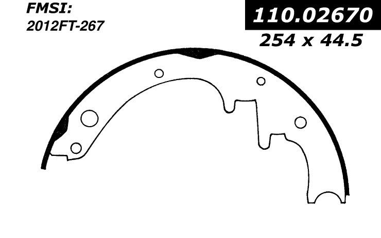 1989, 1988, 1987, 1986, 1985, 1984 Jeep Cherokee Drum Brake Shoe