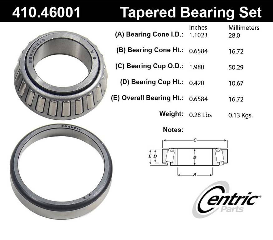1990, 1989 Eagle Summit Wheel Bearing and Race Set