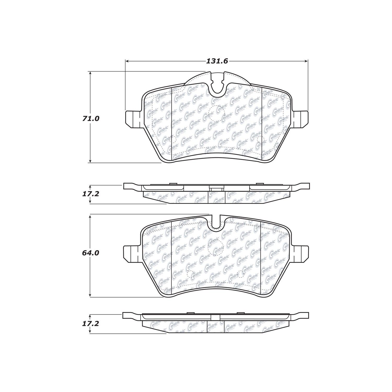2016, 2015, 2014, 2013 Mini Cooper Paceman Countryman Disc Brake Pad Set