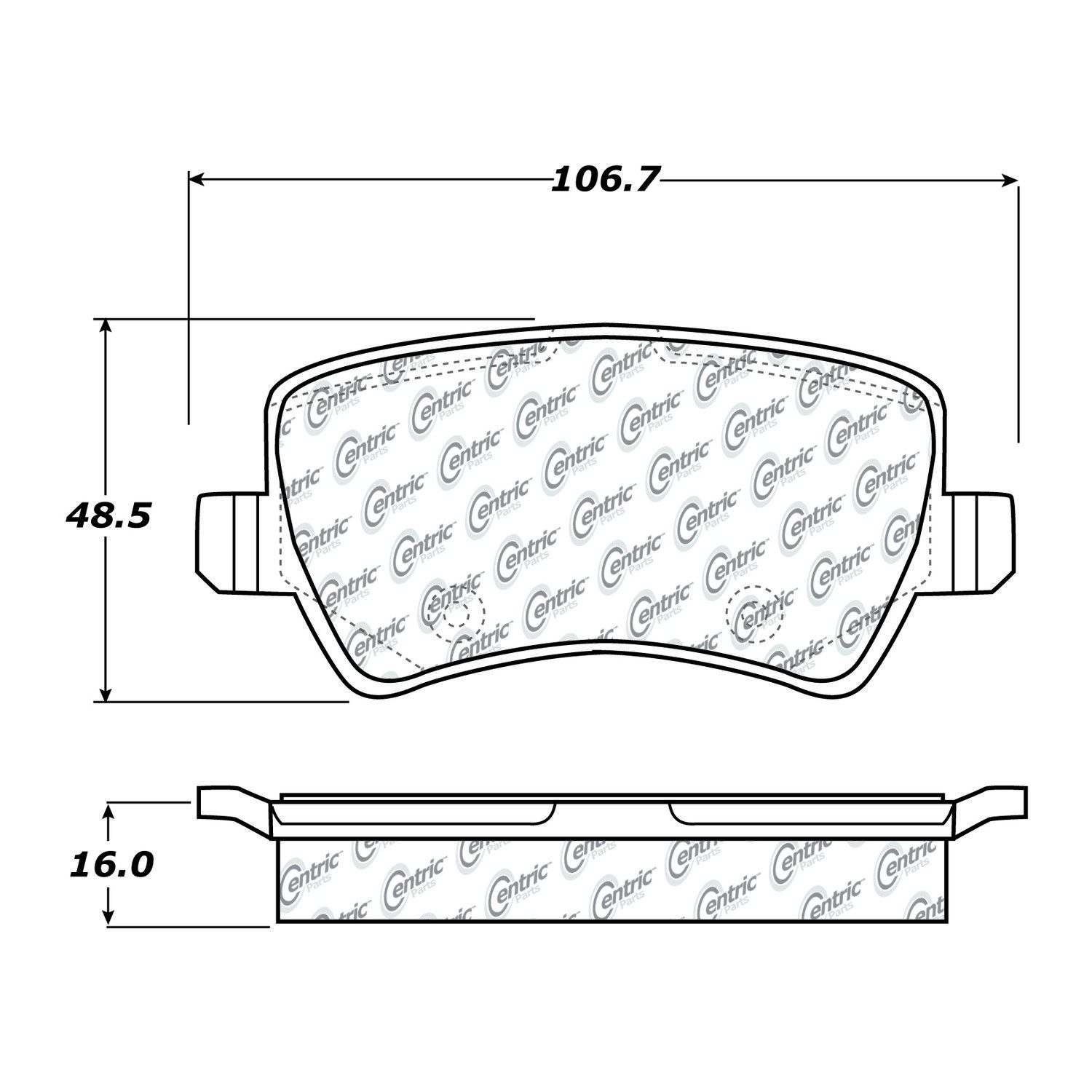 2016, 2015, 2014, 2013, 2012, 2011, 2010, 2009, 2008, 2007 Volvo S80 Disc Brake Pad Set