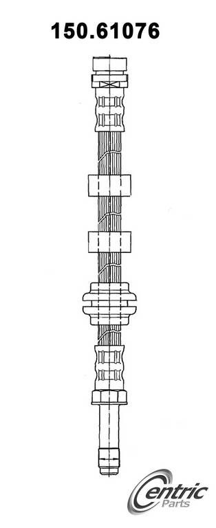 2000, 1999, 1998, 1997, 1996, 1995 Ford Contour Brake Hydraulic Hose