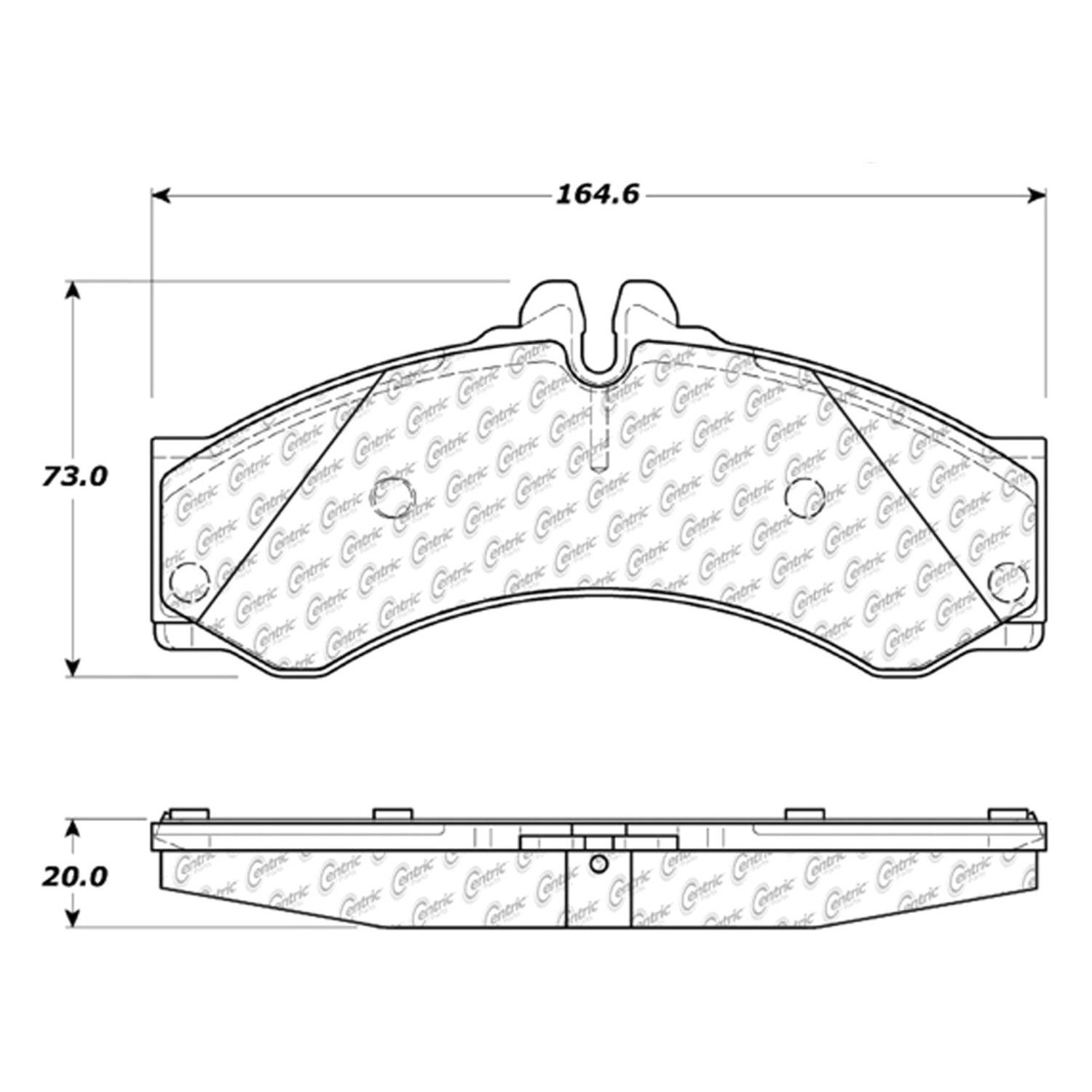 2006, 2005, 2004, 2003, 2002 Freightliner Sprinter 2500 2500 Disc Brake Pad Set