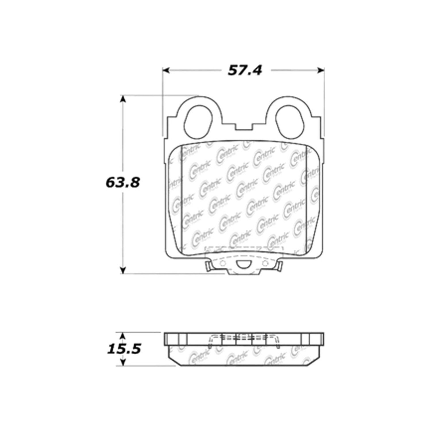 2005, 2004, 2003, 2002, 2001 Lexus IS300 Disc Brake Pad Set