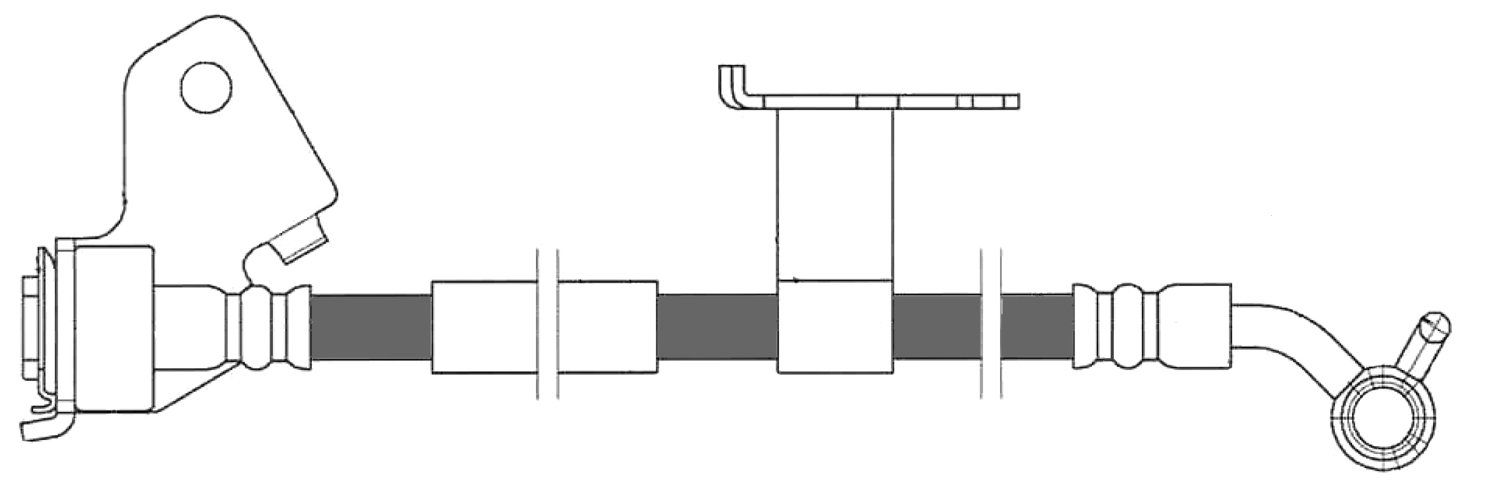 2012, 2011, 2010, 2009 Ford Fusion Brake Hydraulic Hose