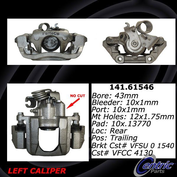 2012, 2011, 2010 Ford Taurus Disc Brake Caliper