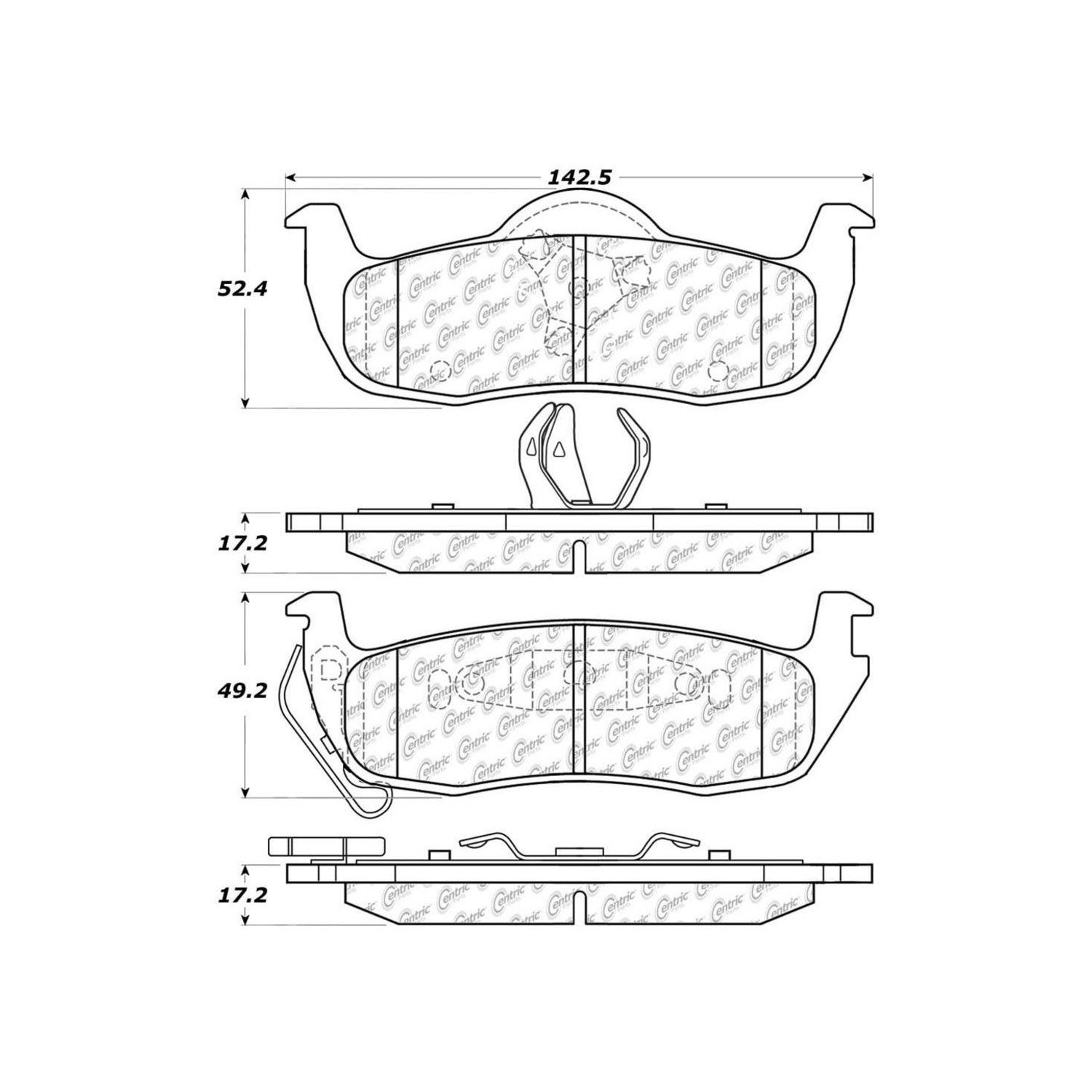 2010, 2009, 2008, 2007, 2006 Jeep Commander Disc Brake Pad Set