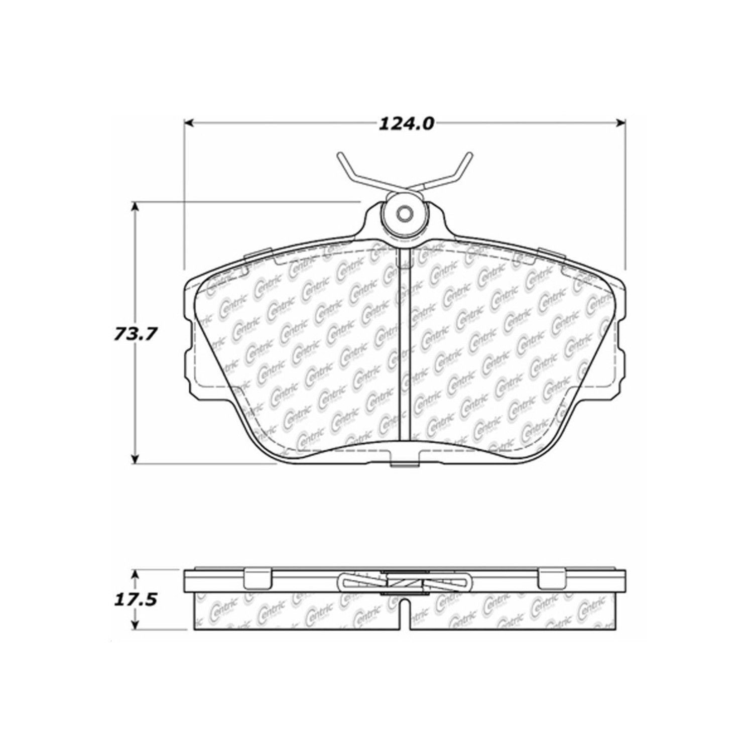 2005, 2004, 2003, 2002, 2001 Mercury Sable Disc Brake Pad Set